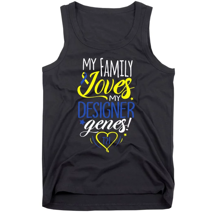 Family T21 World Down Syndrome Awareness Day Tank Top