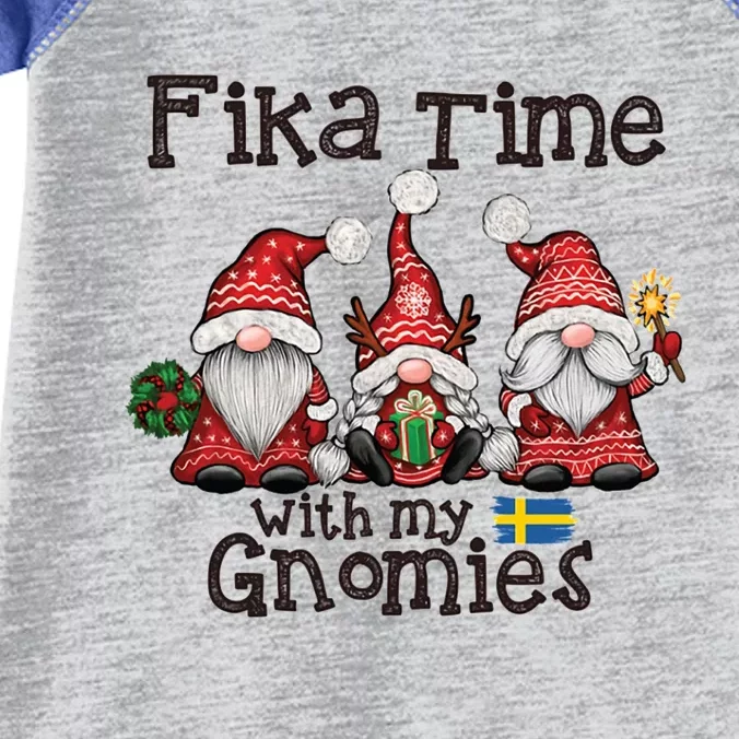 Fika Time With My Gnomies Gnome Christmas 2020 Gift Infant Baby Jersey Bodysuit