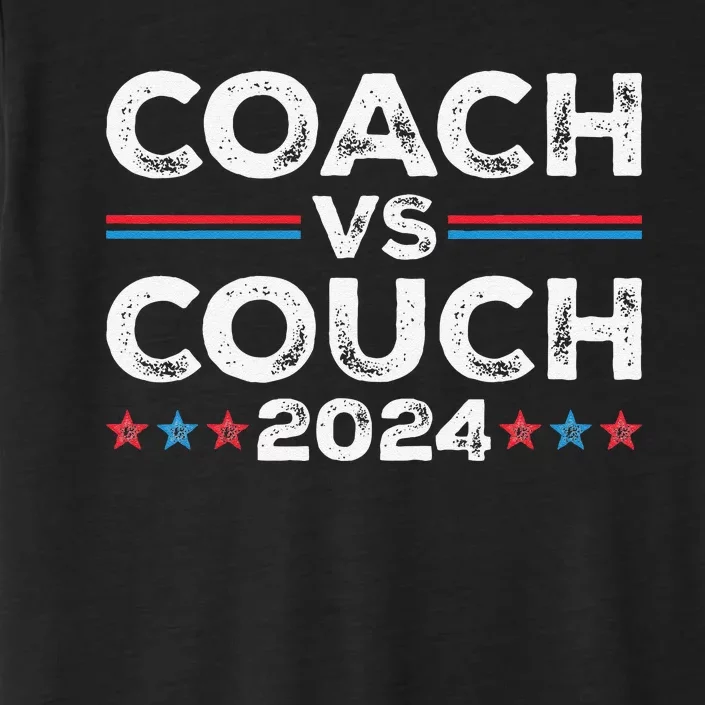 Funny Tim Walz Waltz Vs Jd Vance 2024 Coach Vs Couch Gift ChromaSoft Performance T-Shirt