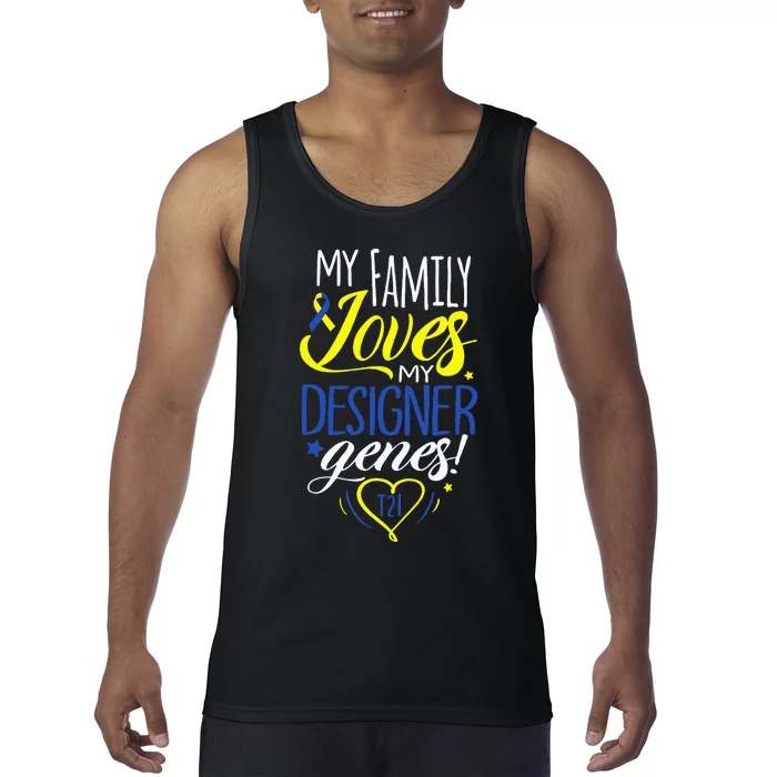 Family T21 World Down Syndrome Awareness Day Tank Top