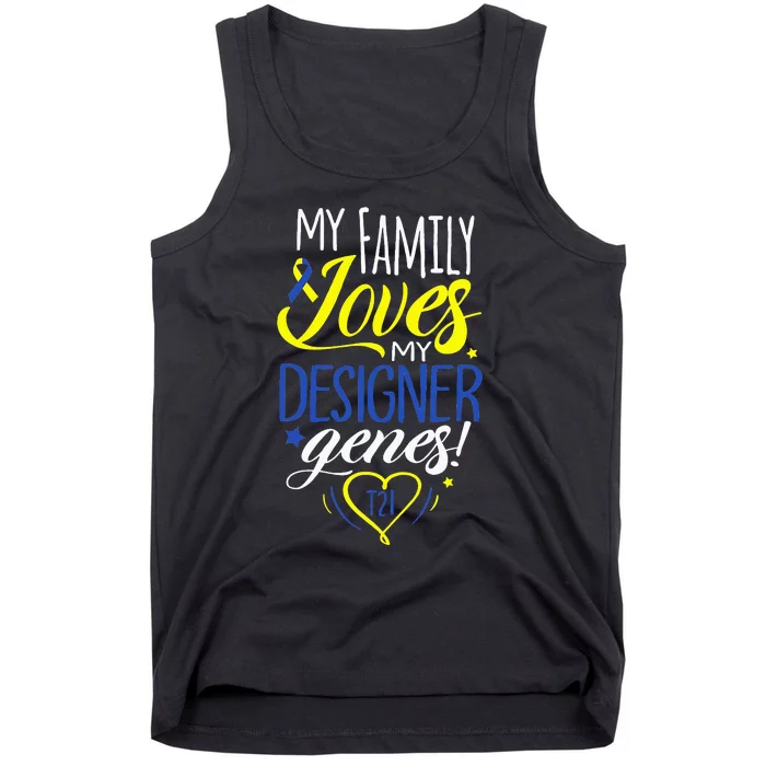 Family T21 World Down Syndrome Awareness Day Tank Top