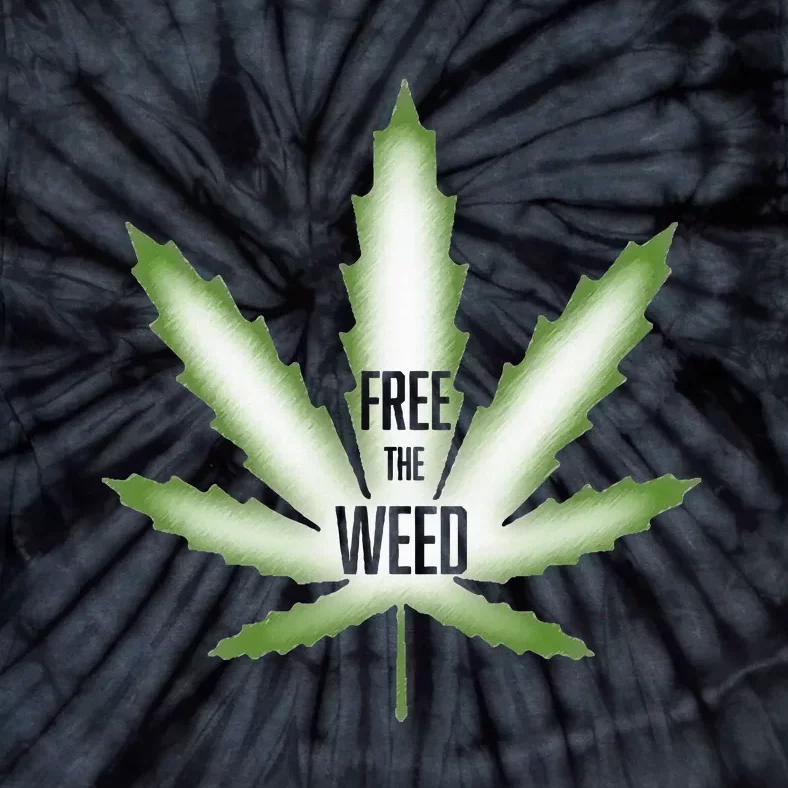 Free The Weed Marijuana Hemp Cannabis Christmas Stoner Gift Tie-Dye T-Shirt