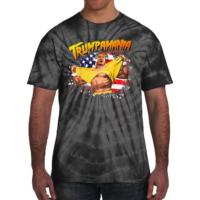 Funny Trumpmania Wrestling Meme 2024 Tie-Dye T-Shirt