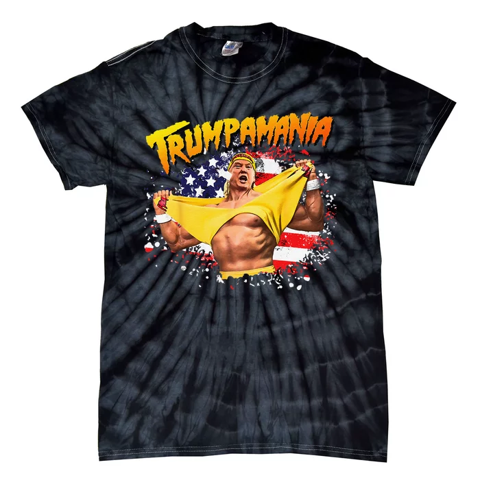 Funny Trumpmania Wrestling Meme 2024 Tie-Dye T-Shirt