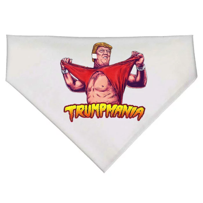 Funny Trumpmania Wrestling Meme 2024 Premium USA-Made Doggie Bandana