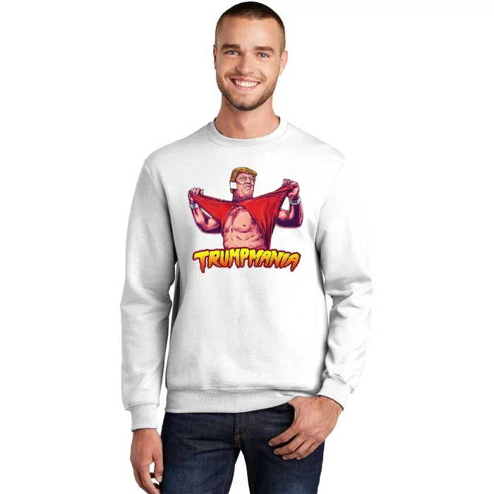 Funny Trumpmania Wrestling Meme 2024 Premium Sweatshirt