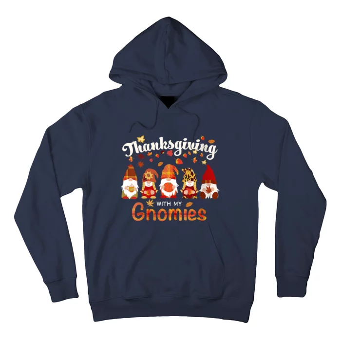 Funny Thanksgiving With My Gnomies Funny Shirt Fall Family Pumpkin Gnome Hoodie