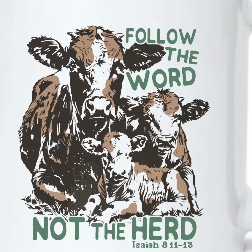 Follow The Word Not The Herd Black Color Changing Mug