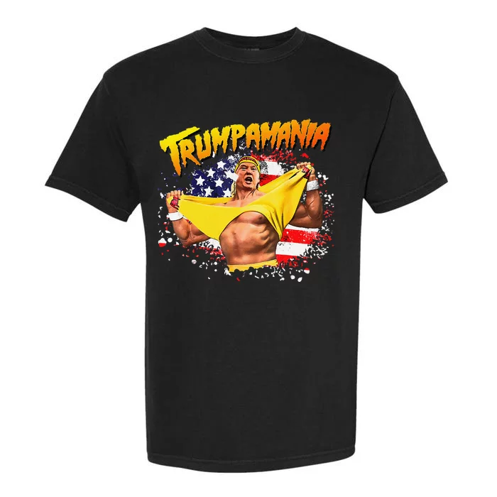 Funny Trumpmania Wrestling Meme 2024 Garment-Dyed Heavyweight T-Shirt