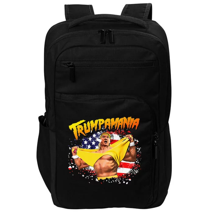 Funny Trumpmania Wrestling Meme 2024 Impact Tech Backpack