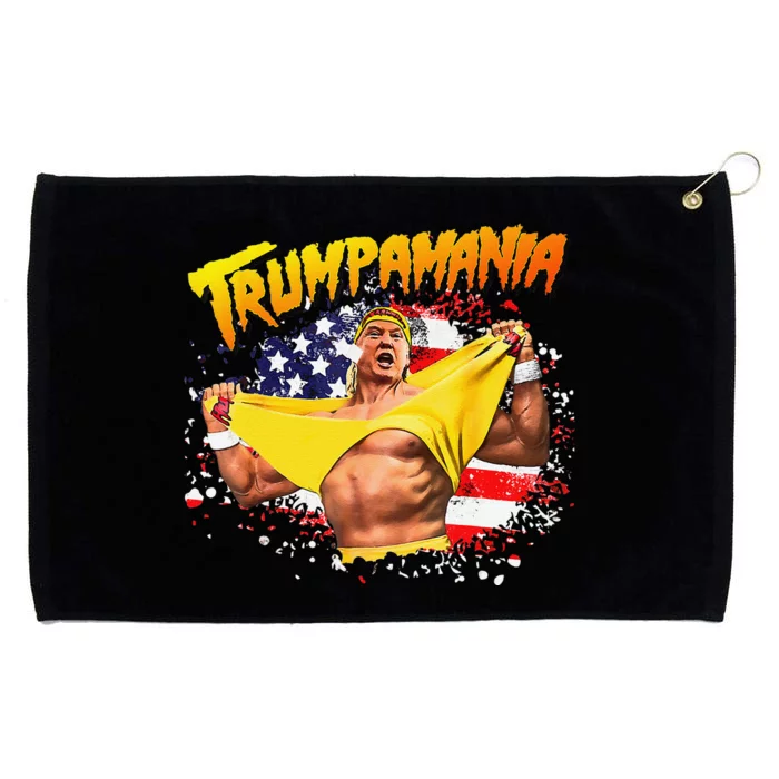 Funny Trumpmania Wrestling Meme 2024 Grommeted Golf Towel