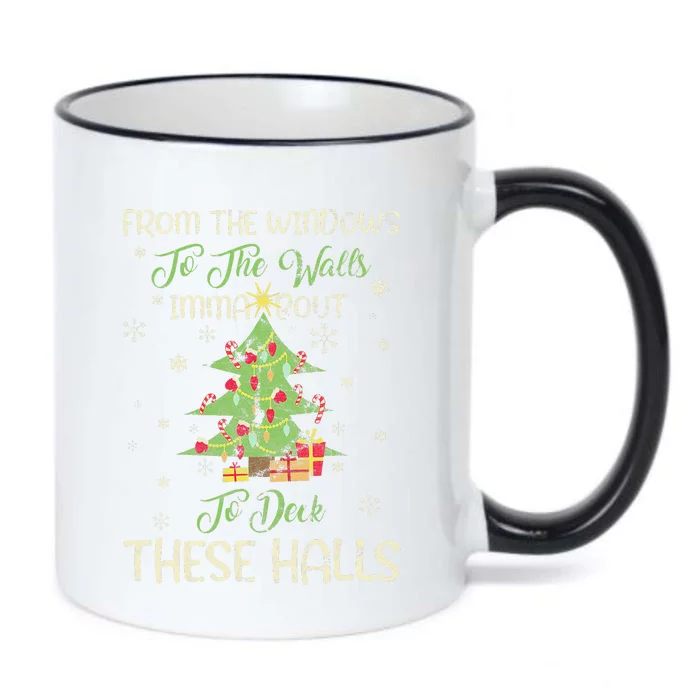 From The Windows To Walls Im About To Check Christmas Tree Black Color Changing Mug