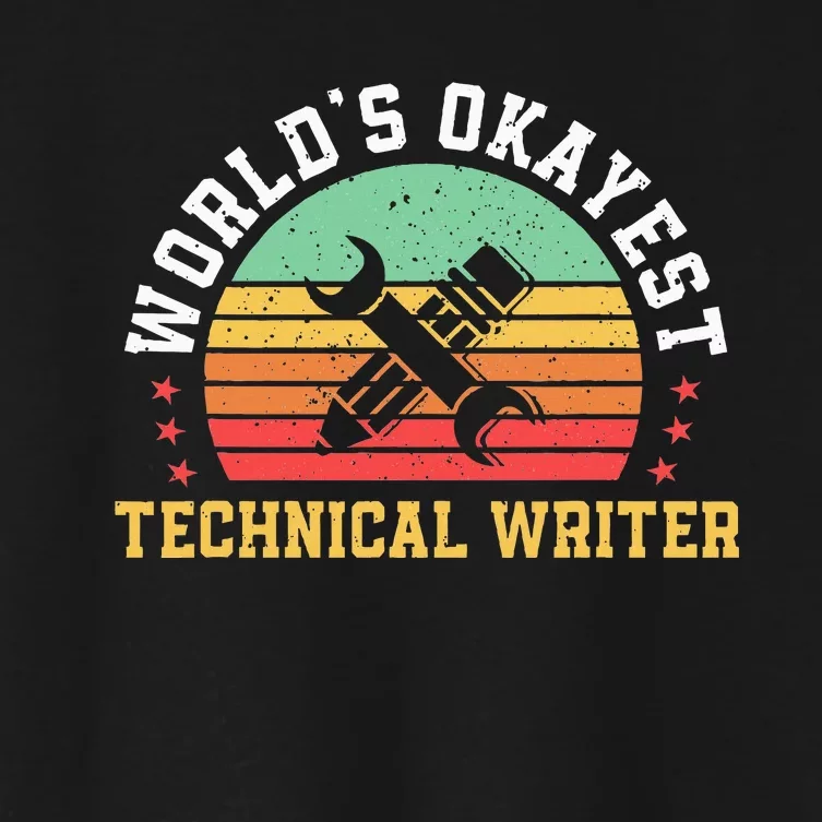 Funny Technical Writer Humor Technical Writing Services Women's Crop Top Tee