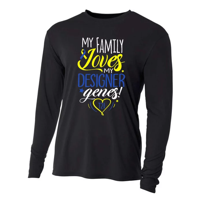 Family T21 World Down Syndrome Awareness Day Cooling Performance Long Sleeve Crew