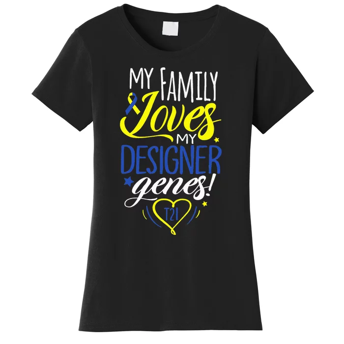 Family T21 World Down Syndrome Awareness Day Women's T-Shirt