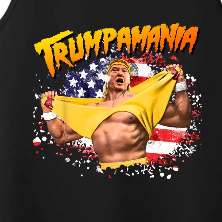 Funny Trumpmania Wrestling Meme 2024 Performance Tank