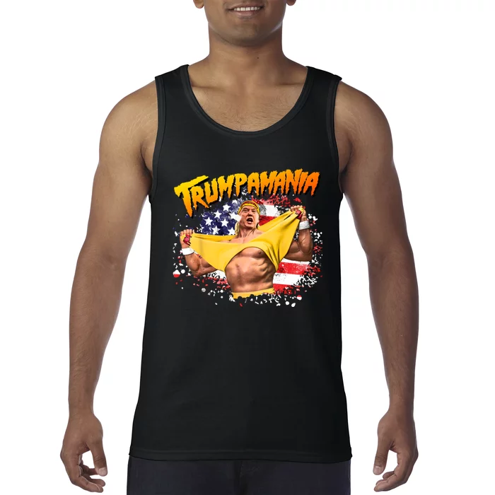 Funny Trumpmania Wrestling Meme 2024 Tank Top