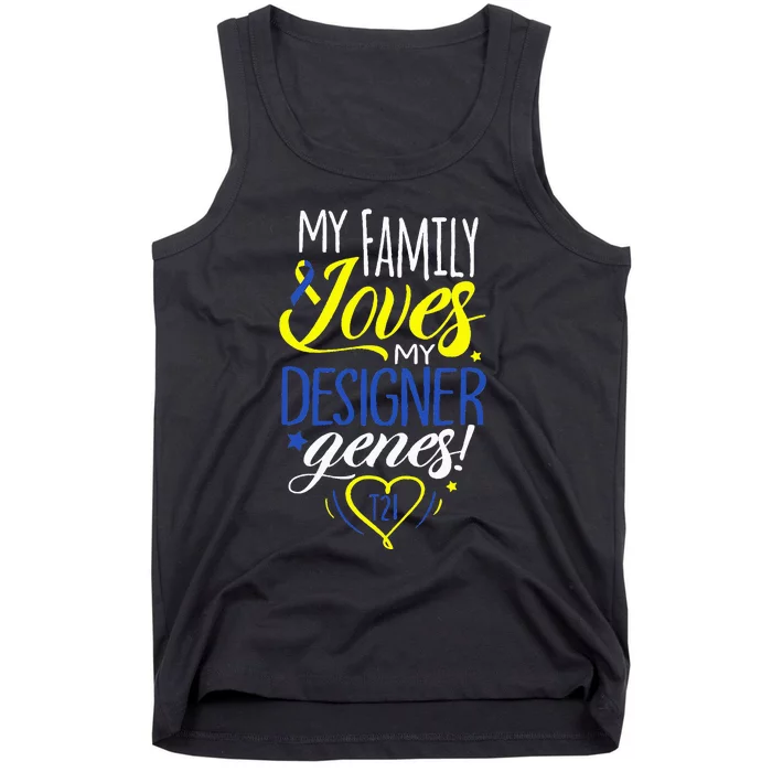 Family T21 World Down Syndrome Awareness Day Tank Top