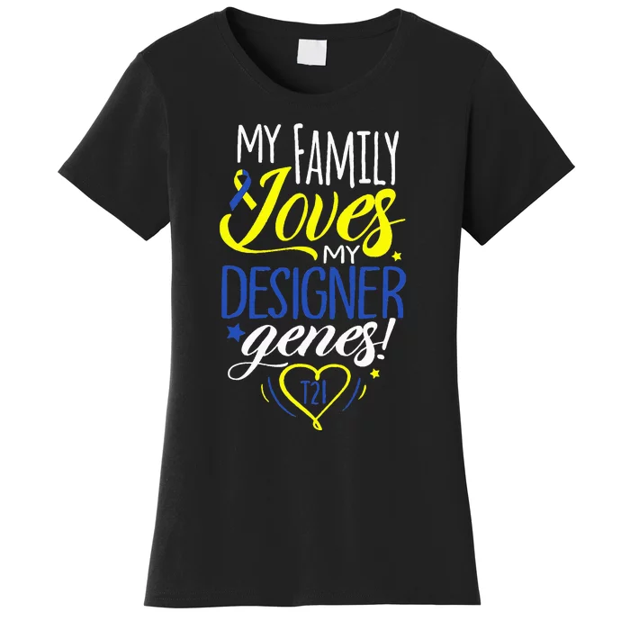 Family T21 World Down Syndrome Awareness Day Women's T-Shirt