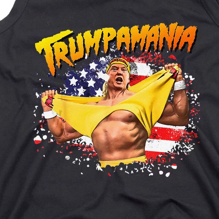 Funny Trumpmania Wrestling Meme 2024 Gift Tank Top