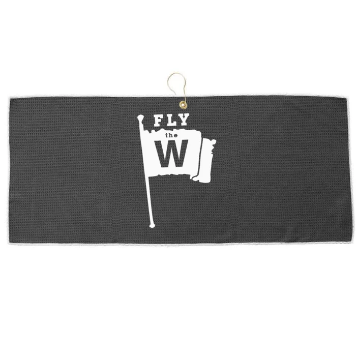 Fly The W Chicago Baseball Winning Flag Large Microfiber Waffle Golf Towel