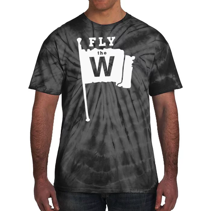 Fly The W Chicago Baseball Winning Flag Tie-Dye T-Shirt