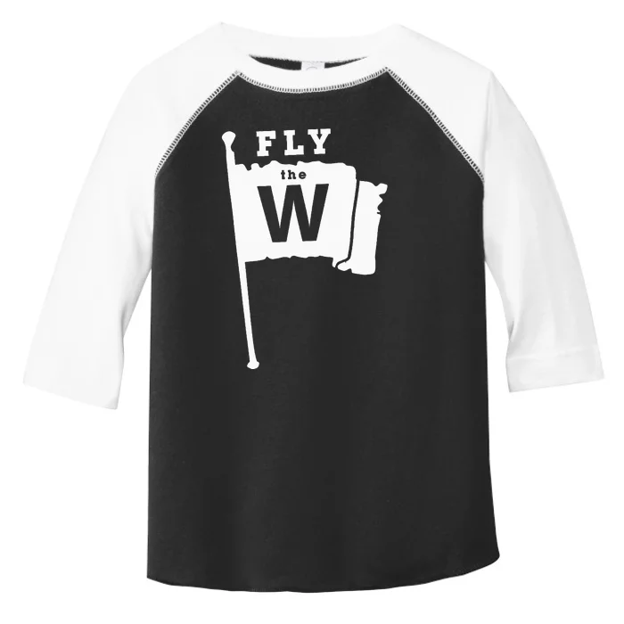 Fly The W Chicago Baseball Winning Flag Toddler Fine Jersey T-Shirt