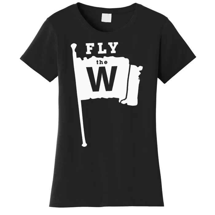 Fly The W Chicago Baseball Winning Flag Women's T-Shirt