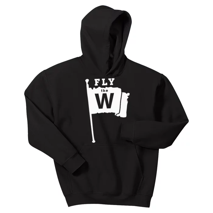 Fly The W Chicago Baseball Winning Flag Kids Hoodie