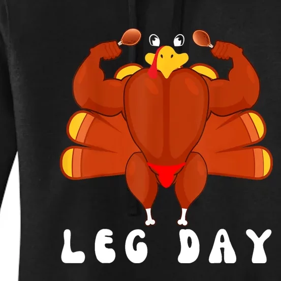 Funny Turkey Workout Gym Leg Day Bodybuilding Women's Pullover Hoodie