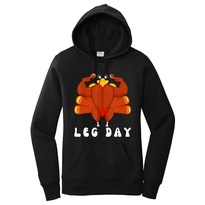 Funny Turkey Workout Gym Leg Day Bodybuilding Women's Pullover Hoodie