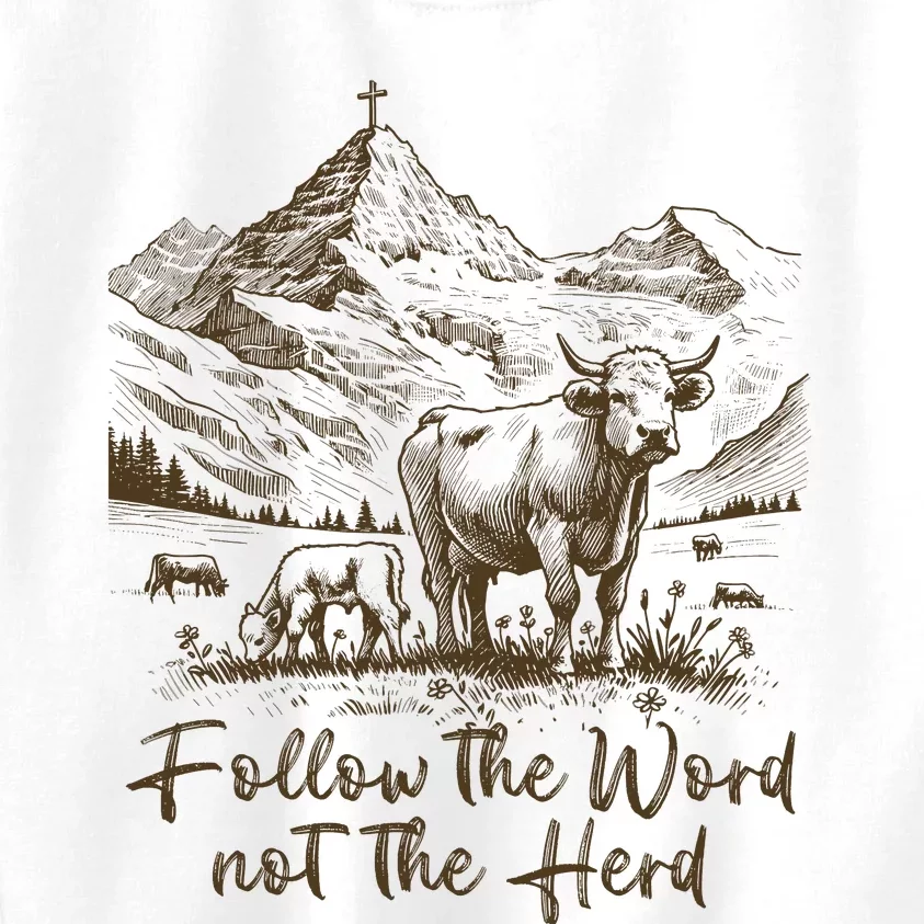 Follow The Word Not The Herd Kids Sweatshirt