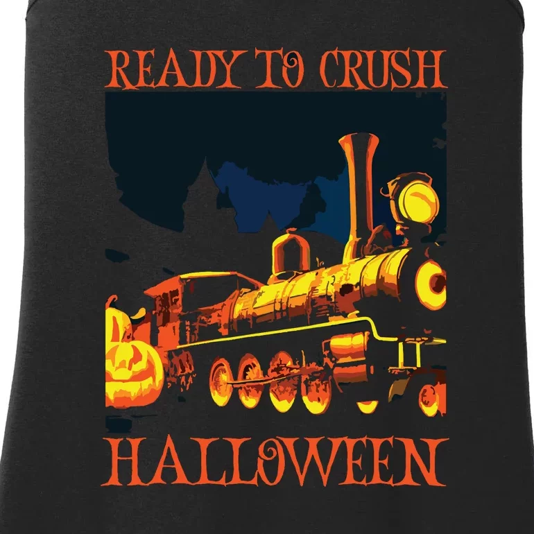 Funny Train Wagon Railroad Halloween Costume Ladies Essential Tank