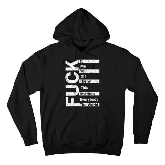 F The World Tall Hoodie