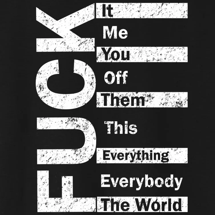 F The World Women's Crop Top Tee