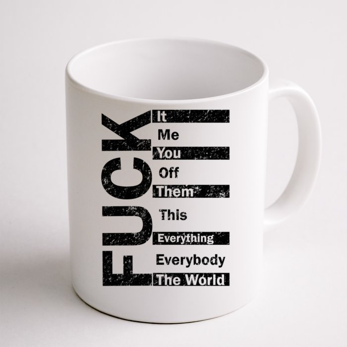 F The World Front & Back Coffee Mug