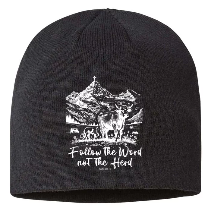 Follow The Word Not The Herd 8 1/2in Sustainable Knit Beanie