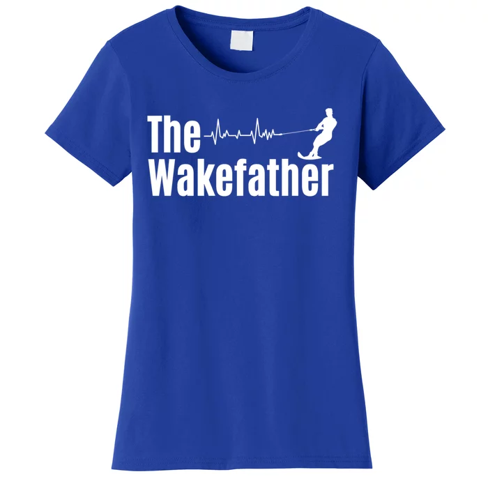 Funny The Wake Father Heartbeat Wakeboard Lover Funny Gift Cool Gift Women's T-Shirt