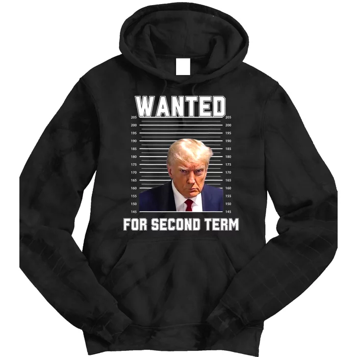 Funny Trump Wanted For Second Term QuoteGreat 2nd Term 2024 Tie Dye Hoodie