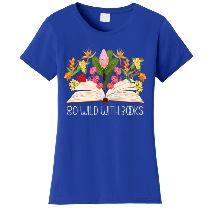 Flower Teacher Wildflower Summer Floral Book Lover Gift Women's T-Shirt