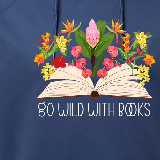 Flower Teacher Wildflower Summer Floral Book Lover Gift Performance Fleece Hoodie