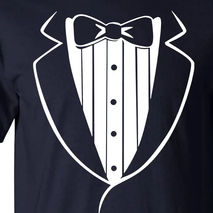 Fake Tuxedo White Tall T-Shirt