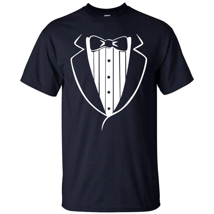 Fake Tuxedo White Tall T-Shirt