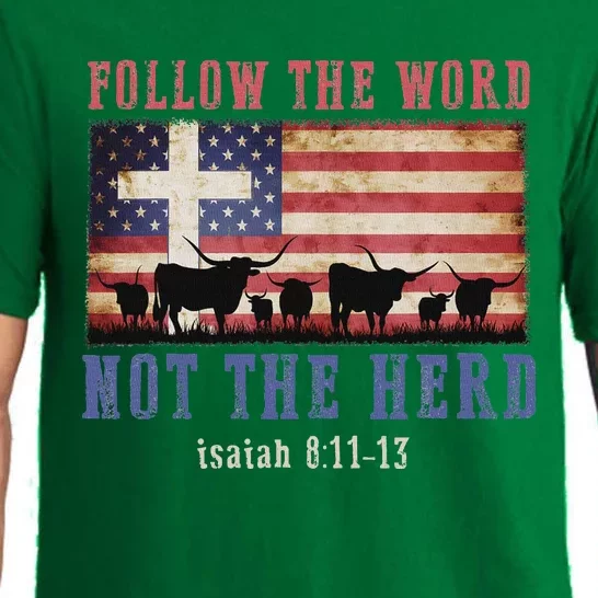 Follow The Word Not The Herd Christian Faith Design Pajama Set