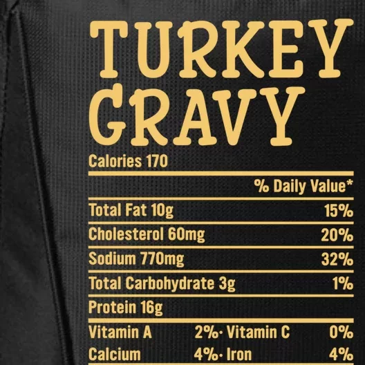 Funny Thanksgiving Xmas Food Facts Turkey Gravy Nutrition Great Gift City Backpack