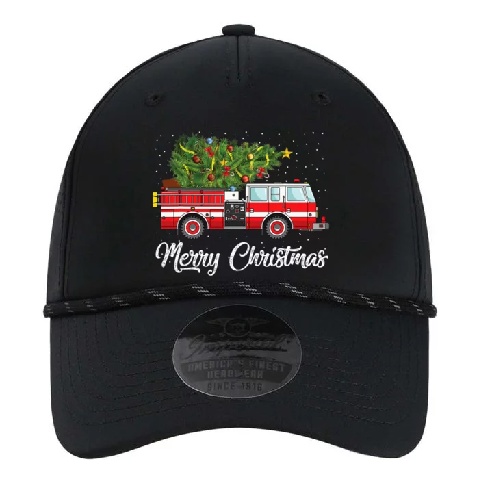 Fire Truck Xmas Tree Funny Firefighter Gift Merry Christmas Gift Performance The Dyno Cap