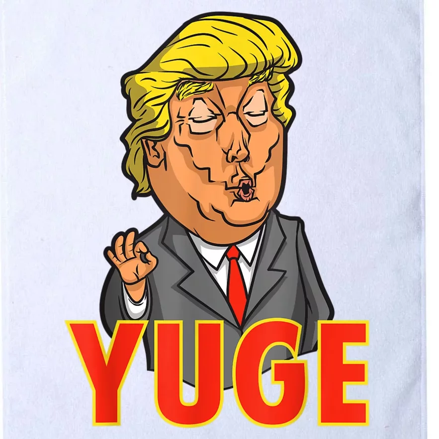 Funny Trump Yuge Comedy Novelty Political Satire Platinum Collection Golf Towel