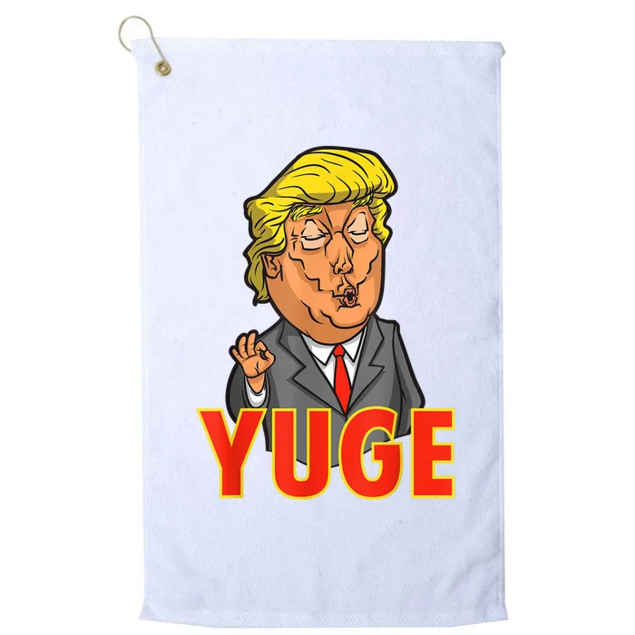 Funny Trump Yuge Comedy Novelty Political Satire Platinum Collection Golf Towel