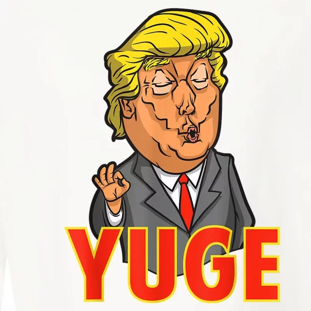 Funny Trump Yuge Comedy Novelty Political Satire Cropped Pullover Crew