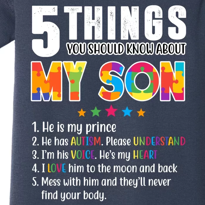 Five Things You Should Know About My Son Autism Baby Bodysuit